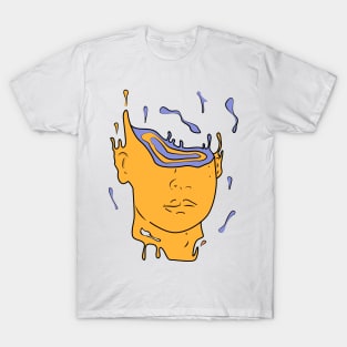 psychedelic abstract portrait (YELLOW) T-Shirt